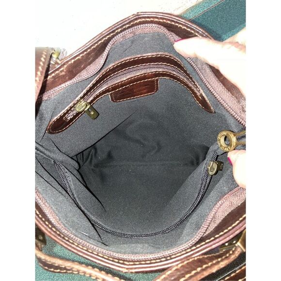 Leather Shop Made In Italy Convertable Brown Tote/Backpack. EUC Genuine Leather - Picture 9 of 15